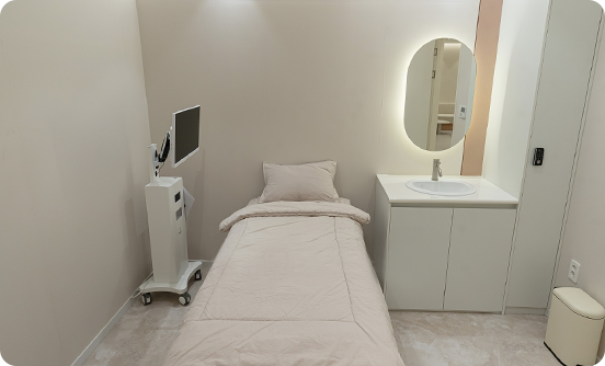 Interior of a recovery room at LILEAP